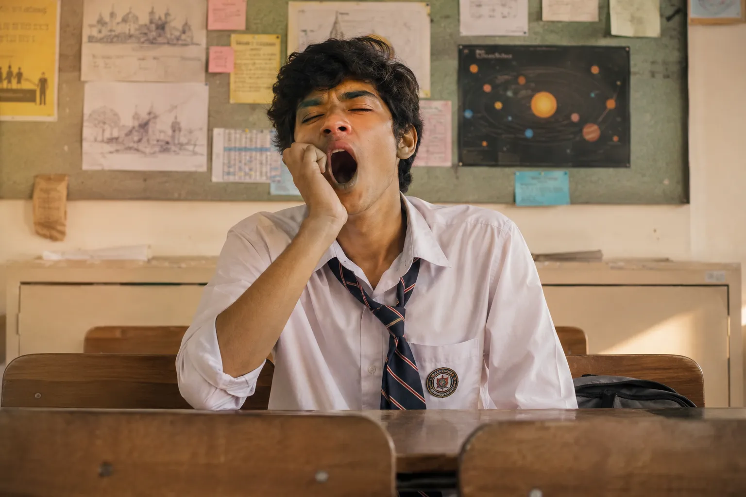 Yawning in the classroom